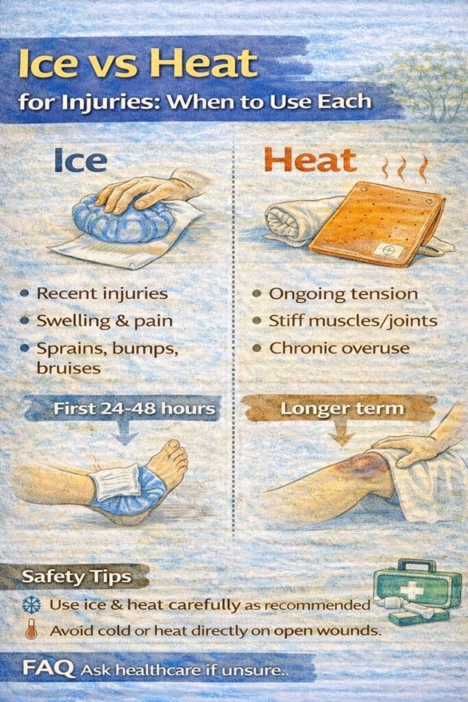 Ice vs Heat for injuries guide