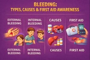 Bleeding types and first aid guide