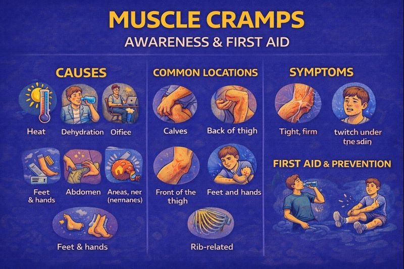 Muscle cramps causes, symptoms, and solutions