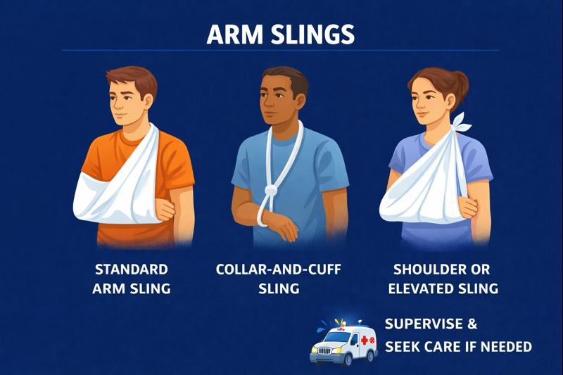 Arm slings infographic breakdown