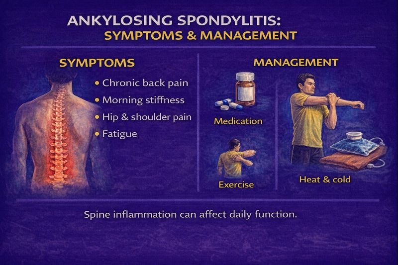 Ankylosing spondylitis symptoms and management