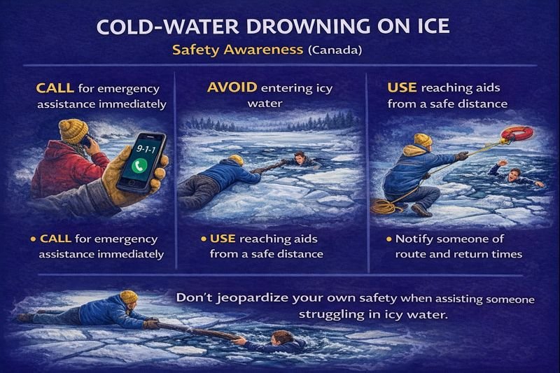 Cold-water drowning safety tips