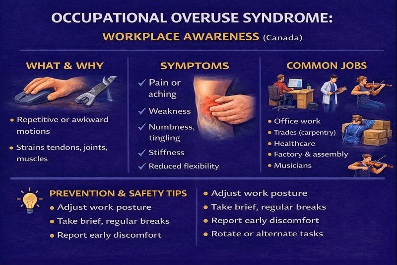 Occupational overuse syndrome prevention guide