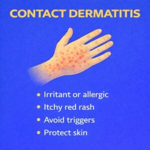 Contact dermatitis overview graphic