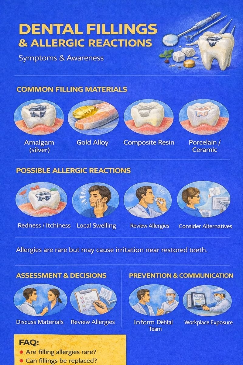 Dental fillings and allergic reactions overview