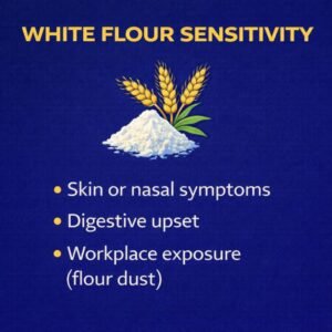 White flour sensitivity infographic