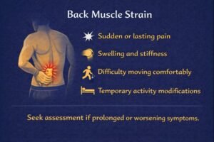 Back muscle strain symptoms explained