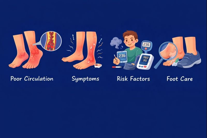 Foot circulation care and prevention guide