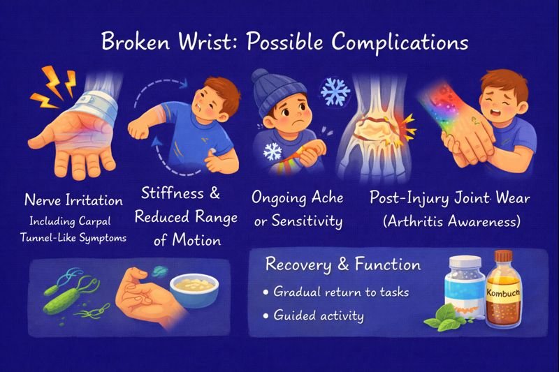 Complications of a broken wrist