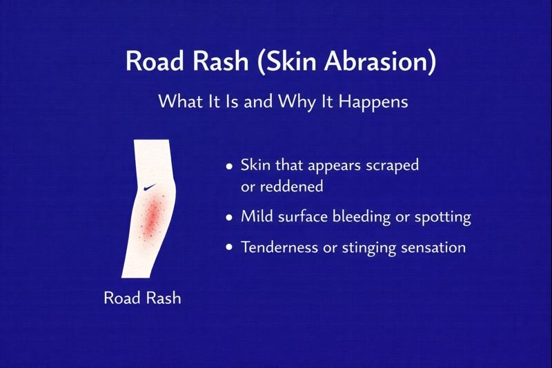 Road rash What it looks like