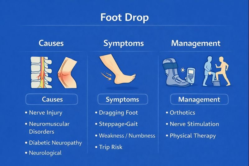 Medical guide on foot drop symptoms