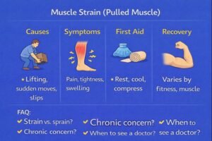 Muscle strain infographic guide