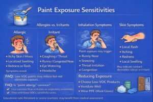Paint exposure sensitivities infographic