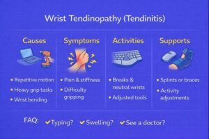 Wrist tendinopathy prevention and care guide