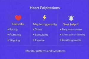 Heart palpitations causes and signs