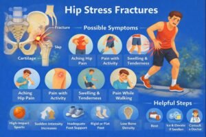 Hip stress fractures infographic