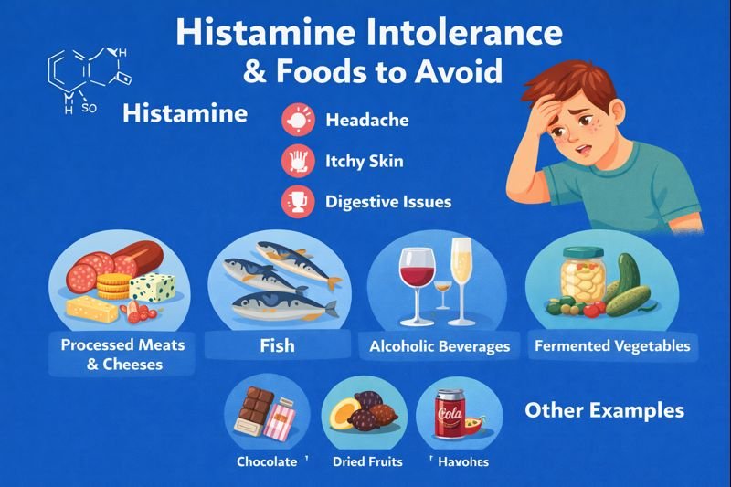 Histamine intolerance and food guide