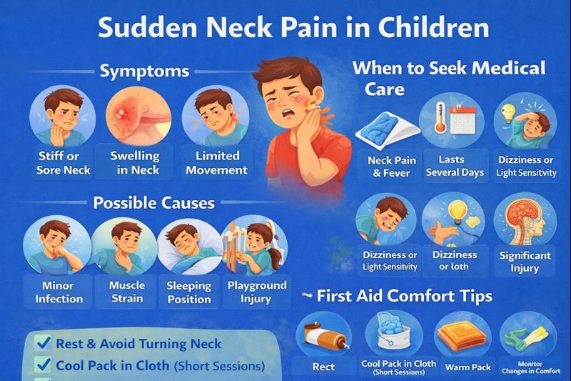 Neck pain in children causes and care