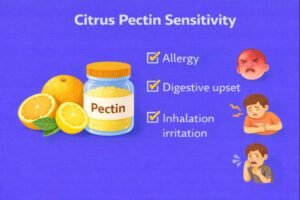 Citrus pectin sensitivity overview