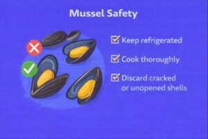 Mussel safety tips infographic