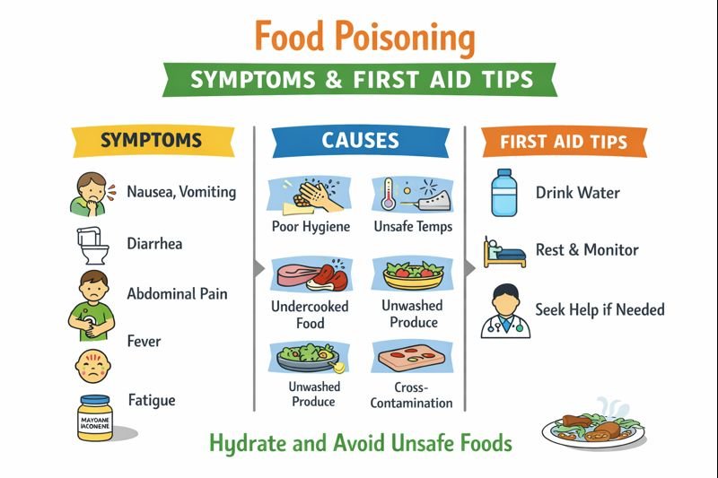 Food poisoning infographic guide