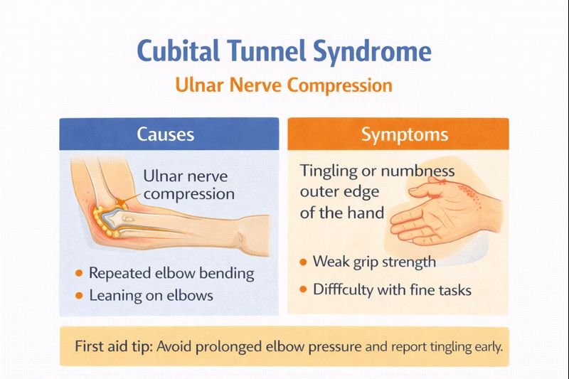 Cubital Tunnel Syndrome infographic