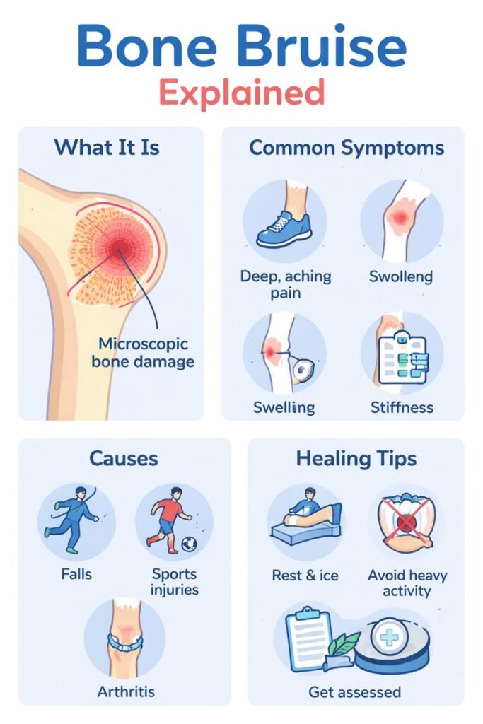 Bone bruise explained infographic