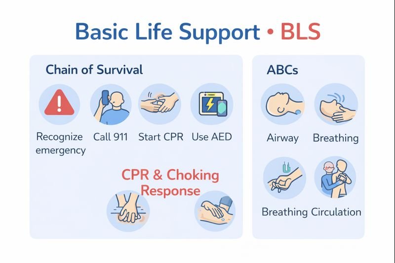 Basic life support infographic