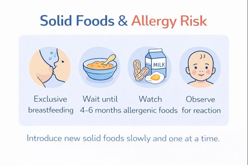Solid foods and allergy awareness