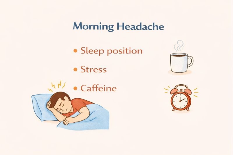 Morning headache causes illustrated clearly