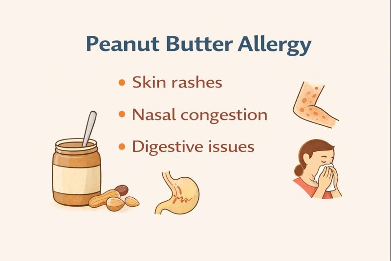 Peanut butter allergy symptoms explained