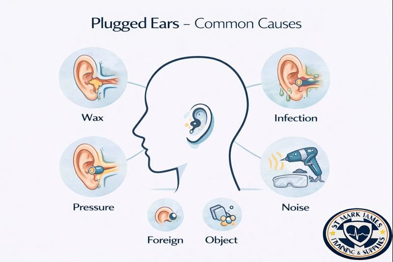 Common causes of plugged ears