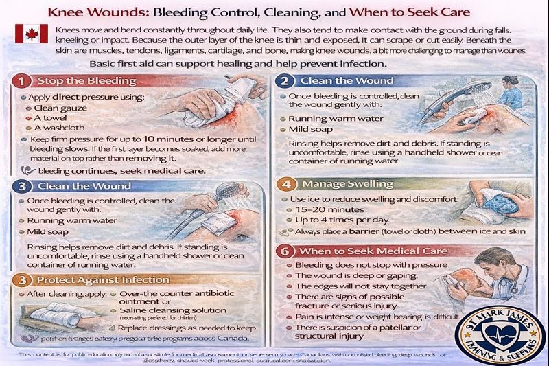 Knee wound care Key steps for healing