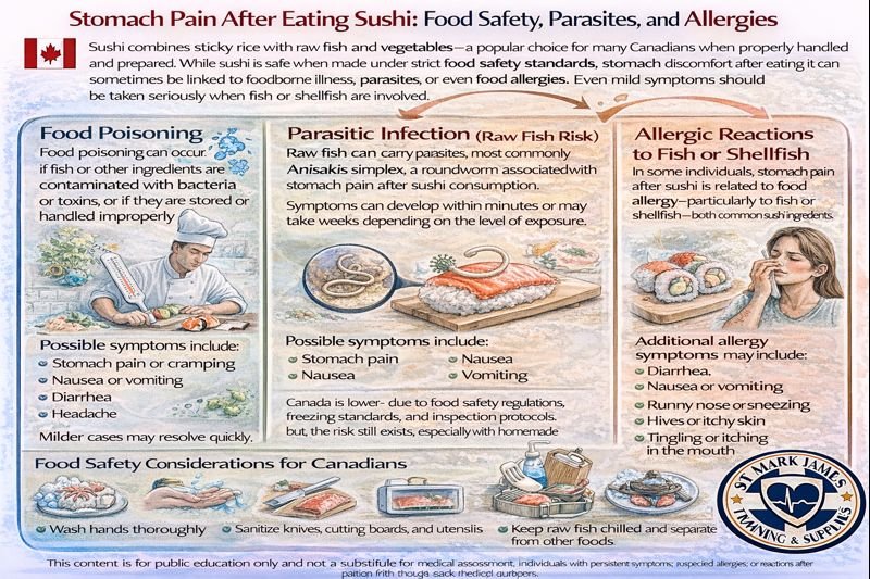 Sushi safety parasites, allergens, and precautions