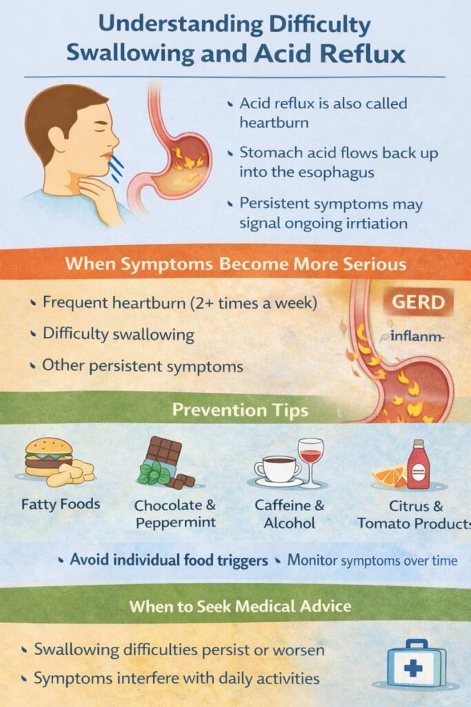 Understanding acid reflux and swallowing issues