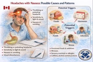 Headaches with nausea triggers and patterns