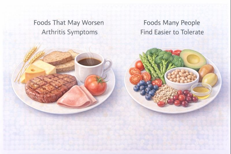 Comparing foods for arthritis relief