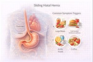 Sliding hiatal hernia explained visually