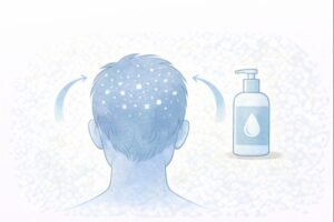 Dandruff removal with shampoo treatment