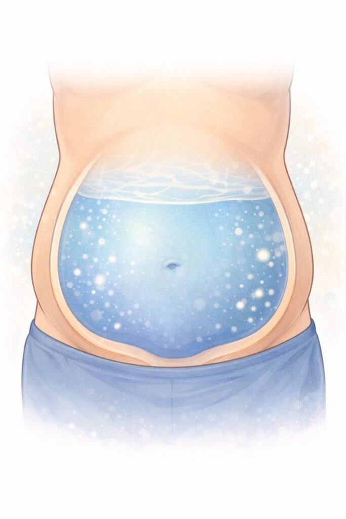 Fluid accumulation in abdomen