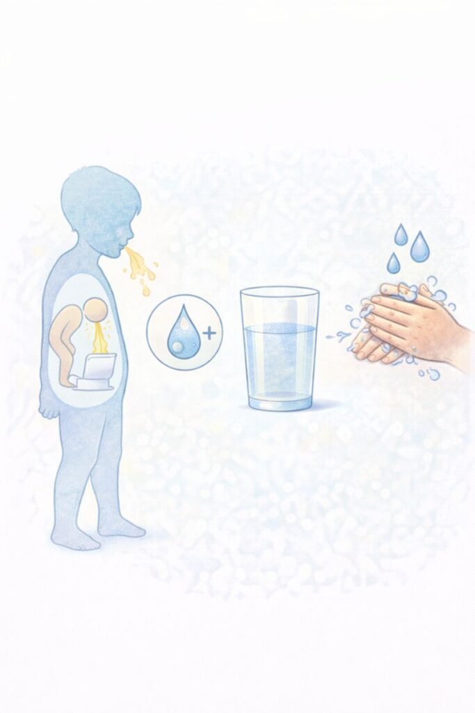 Hydration and hygiene for children