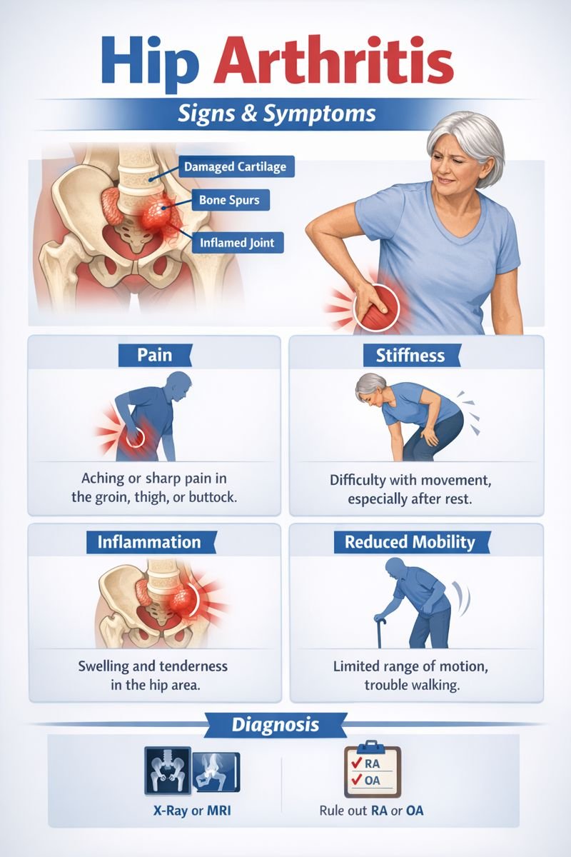 Hip Arthritis signs and symptoms